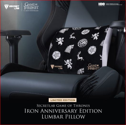 Secretlab Game of Thrones Iron Anniversary Edition Pillow
