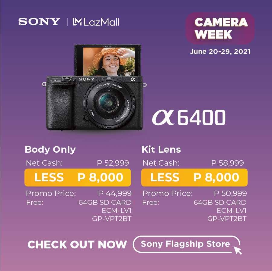 Sony Camera Week Deals - Sony A6400 8,000 Off