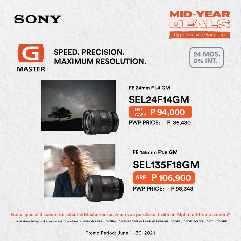 Sony Mid-Year Deals - Select Lenses