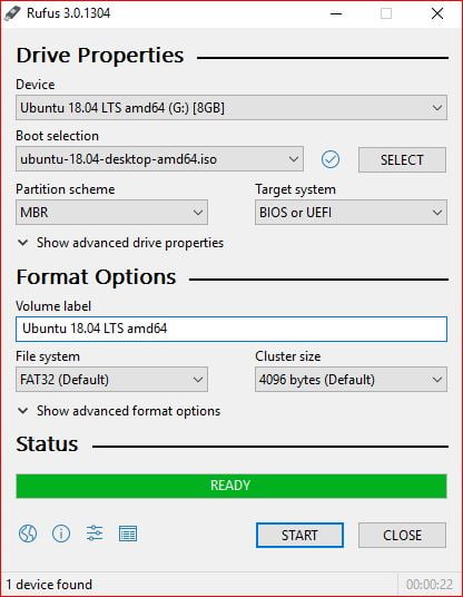 Rufus Create bootable USB drives the easy way