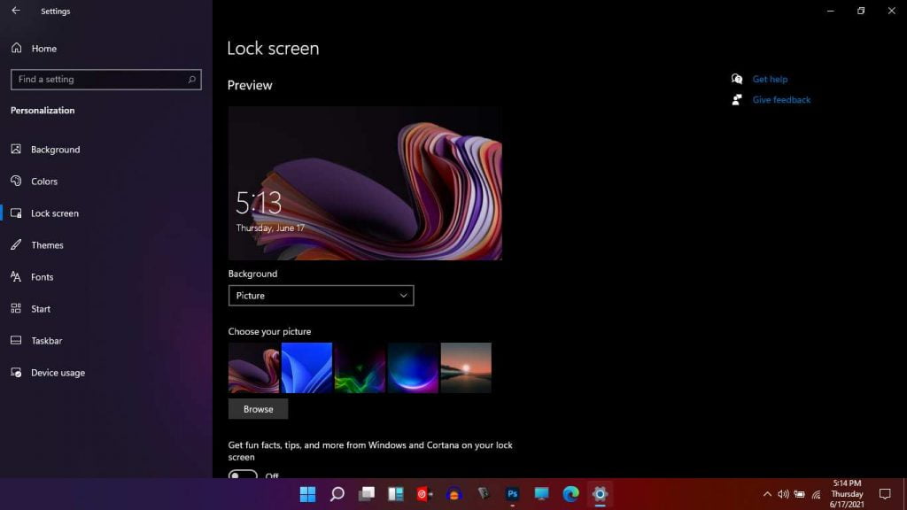 Windows 11 Personalization Lock Screen Settings
